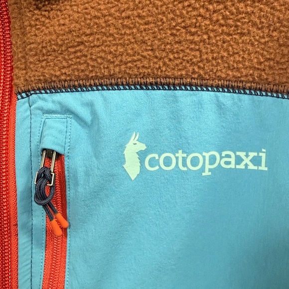 Cotopaxi Men’s Abrazo Half zip Fleece jacket brown navy blue size medium. - Picture 5 of 10